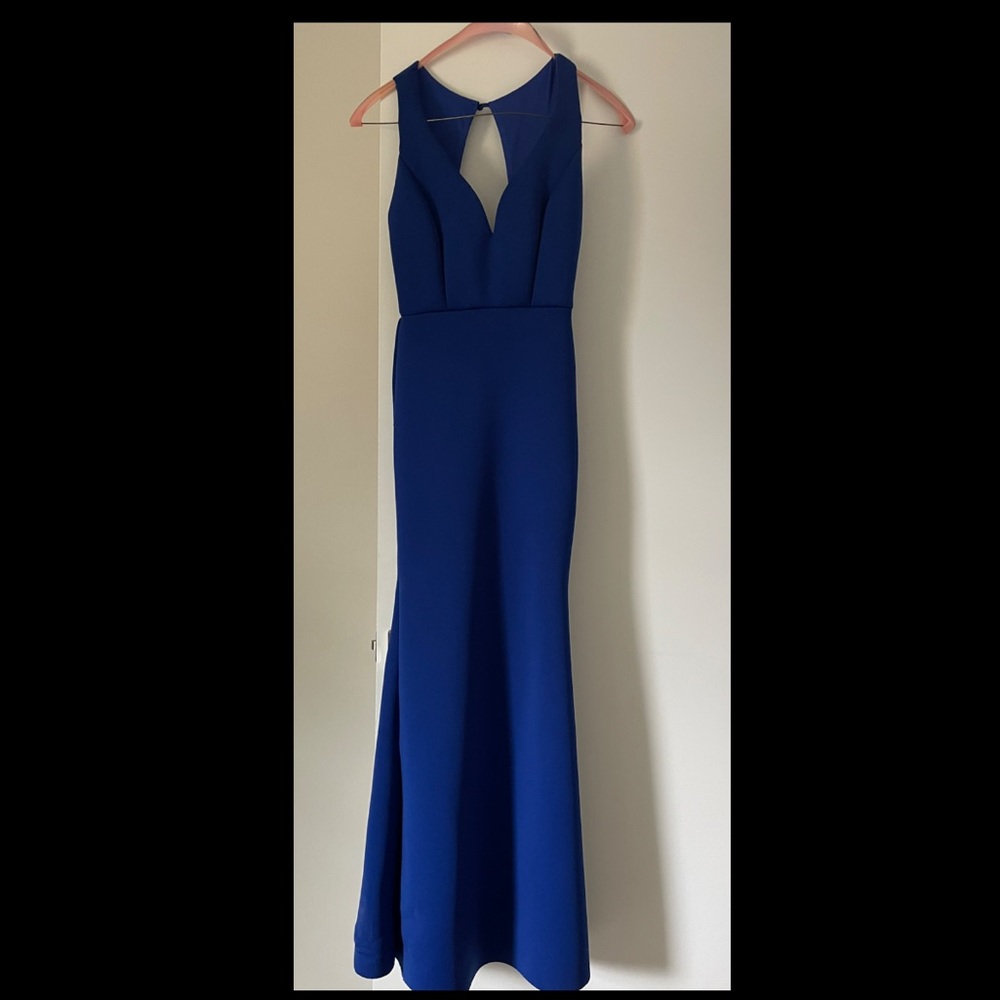 Royal  blue evening gown dress